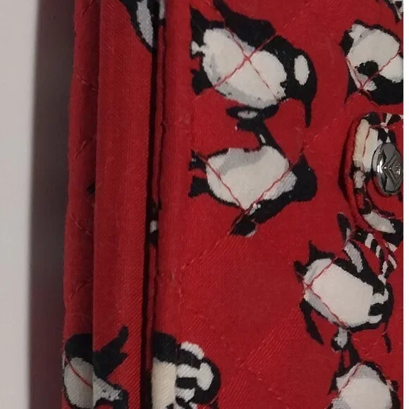 Vera Bradley RFID Wallet Wristlet in Playful Penguins Red - Picture 8 of 13